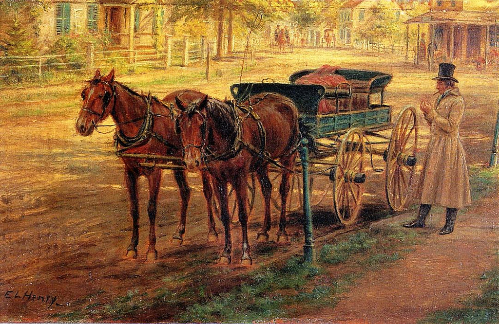 1024x666 22 Beautiful Paintings Of 19th Century American Life 5 Minute - Carriage Painting