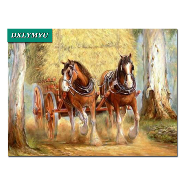 640x640 Diamond Embroidery Needlework Diy Diamond Painting Cross Stitch - Carriage Painting