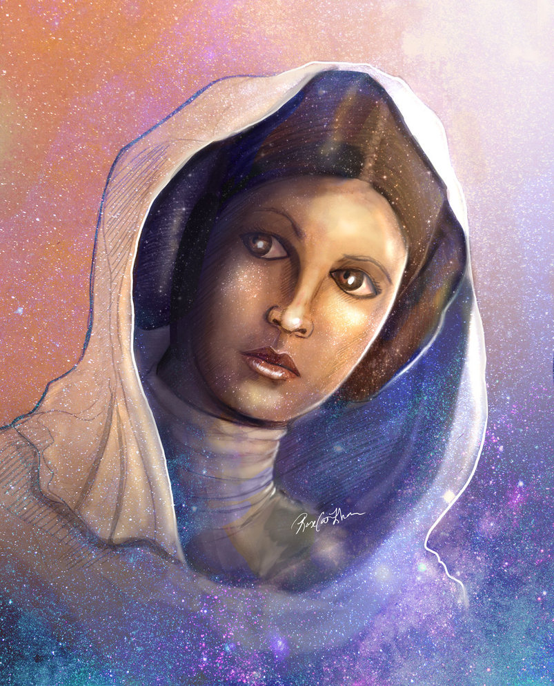 803x994 Carrie Fisher Tribute By Rosecatkhan - Carrie Fisher Painting