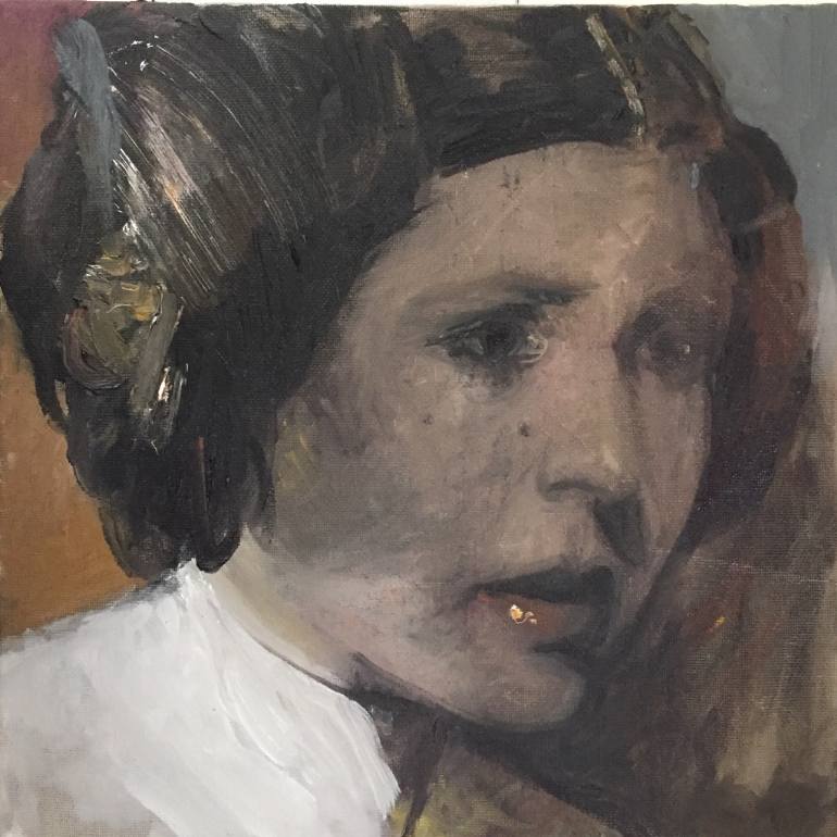 770x770 Saatchi Art Carrie Fisher Painting By Noah Saterstrom - Carrie Fisher Painting