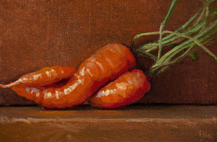 439x288 Oil Paintings By Abbey Ryan - Carrot Painting