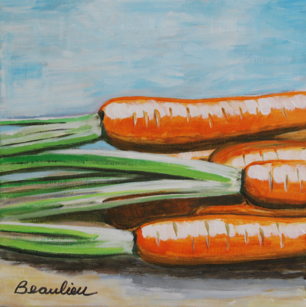 1000x1006 Carrot Andre Beaulieu Studio - Carrot Painting