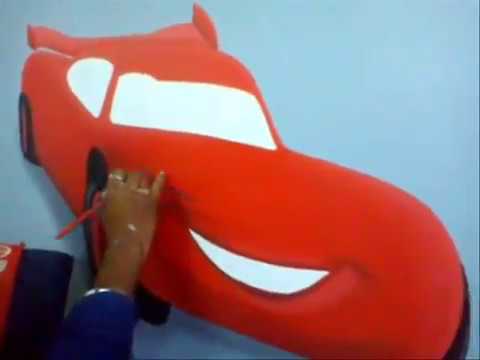 480x360 Maquuen Cars 2 Themed Wall Painting - Cars 2 Painting