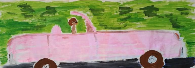770x268 Car 2 Painting By Celia Hemken Saatchi Art, Saatchi And Tempera - Cars 2 Painting