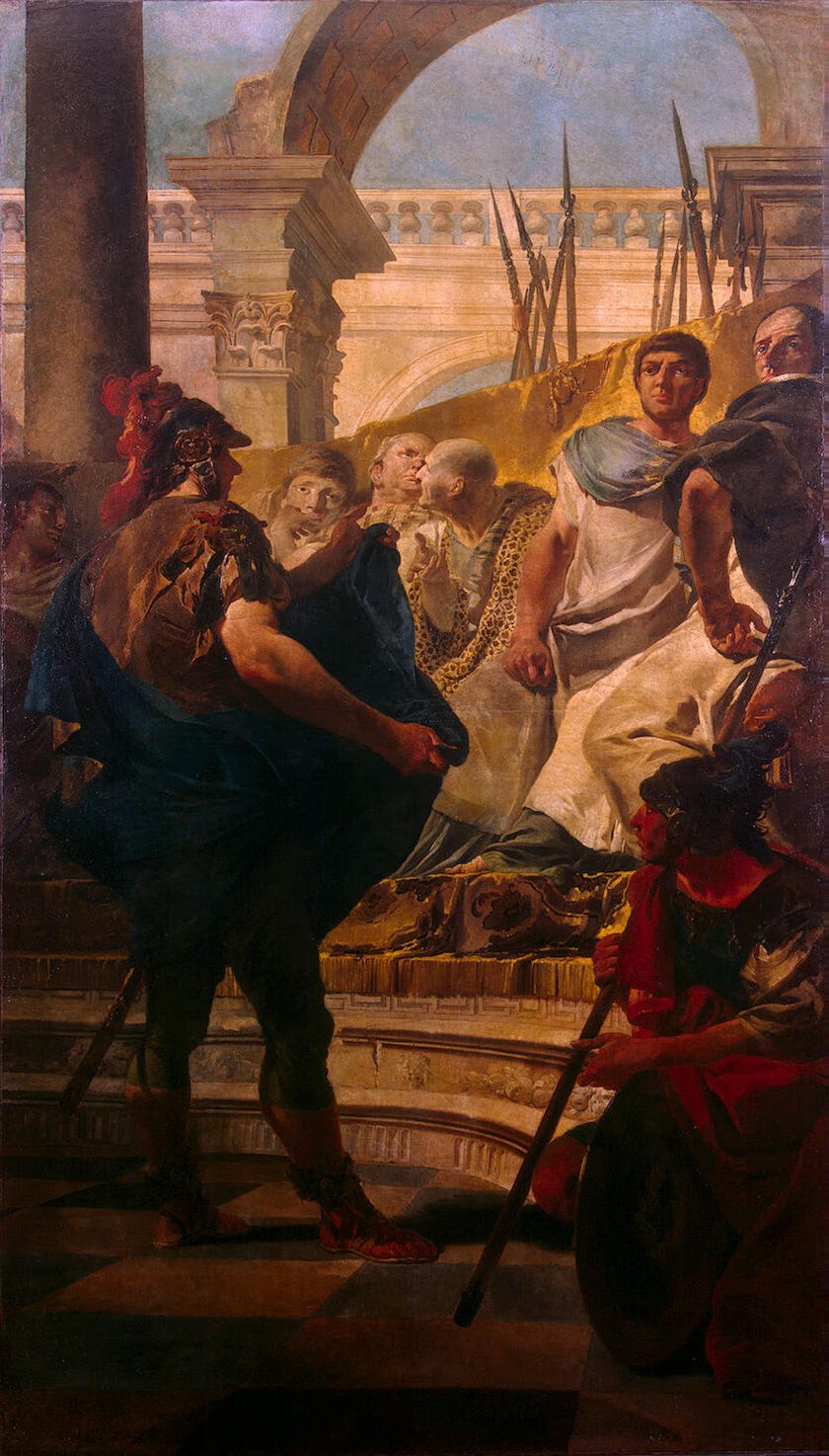 840x1474 Quintus Fabius Maximus Before The Senate Of Carthage Painting - Carthage Painting