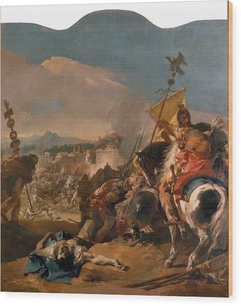 487x618 The Capture Of Carthage Painting By Giovanni Battista Tiepolo - Carthage Painting