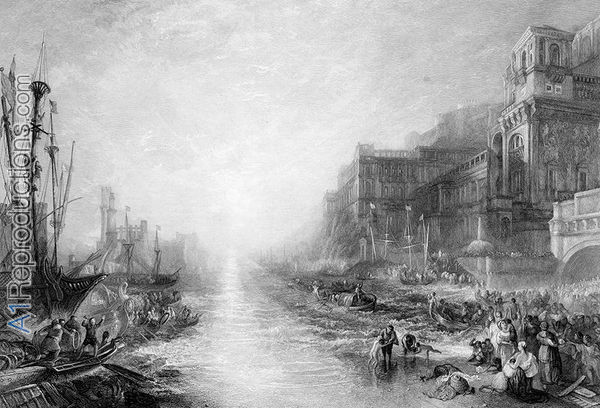 600x408 The Embarkation Of Regulus, Ancient Carthage, Engraved By Daniel - Carthage Painting