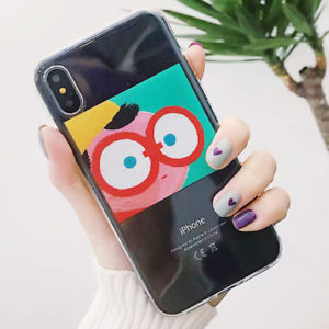300x300 Cartoon Boy Girl Oil Painting Silicone Tpu Case Cover For Iphone X - Cartoon Boy Painting