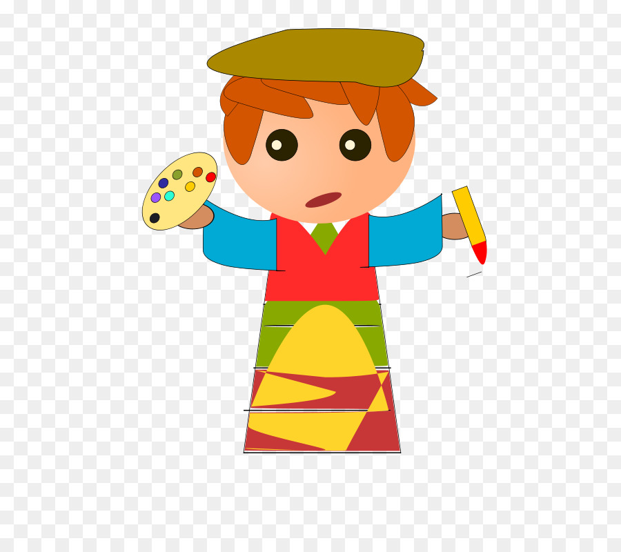 900x800 Painting Painter Illustration - Cartoon Boy Painting