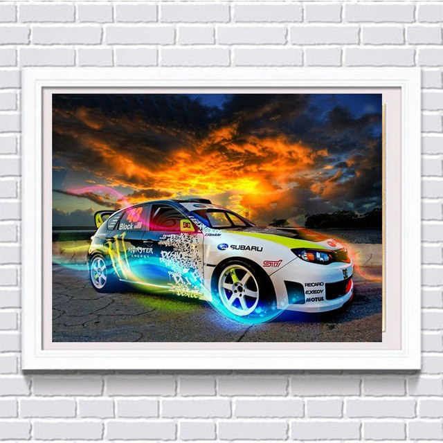 640x640 3d Diy Diamond Embroidery 5d Diamond Painting Diamond Mosaic - Cartoon Car Painting