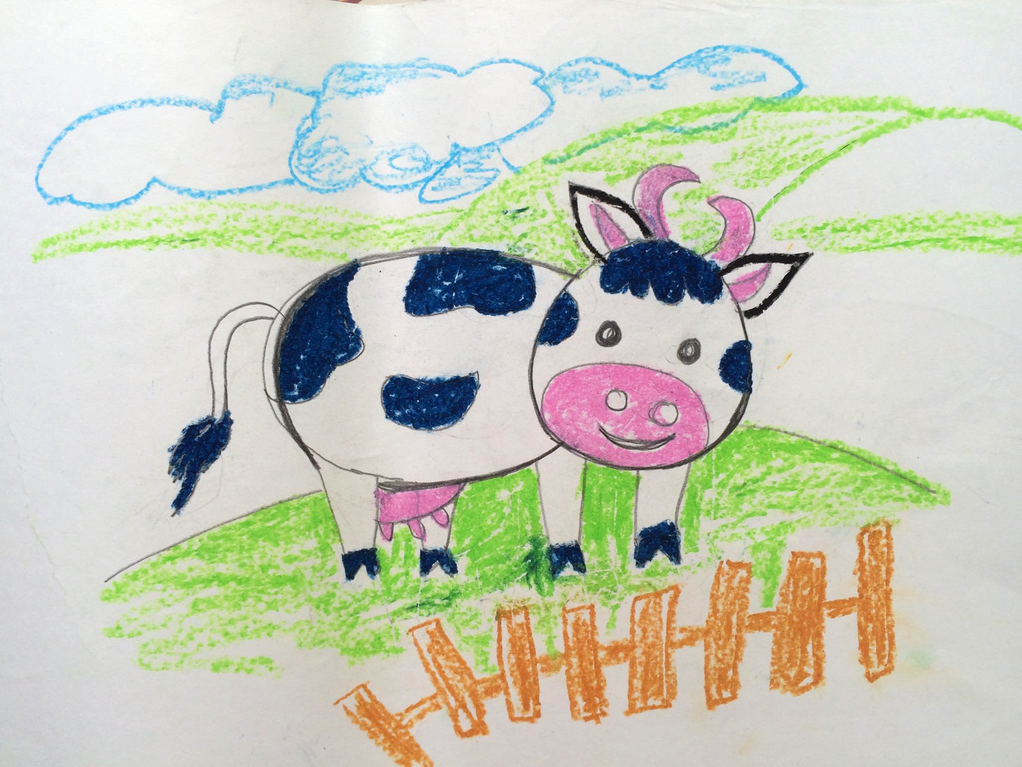 2048x1536 Painting Animals For Kids How To Draw Cow For Kids Painting - Cartoon Cow Painting
