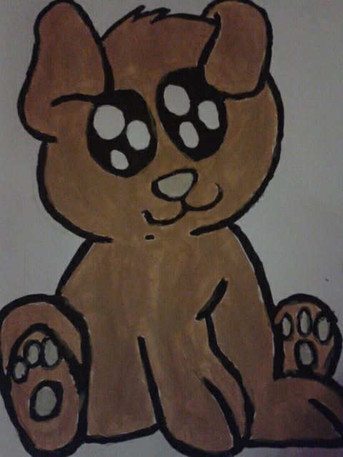 480x640 Cartoon Dog Painting By Jellybeanmollie - Cartoon Dog Painting