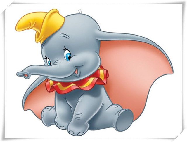 640x488 Diamond Embroidery Overall Layout, Diamond Mosaic Full Computation - Cartoon Elephant Painting