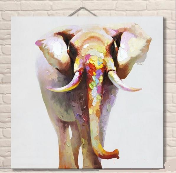 596x587 Online Cheap Cartoon Elephants And Deer,high Quality Genuine Hand - Cartoon Elephant Painting