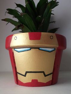 236x314 Maceta .birthday 3 Clay, Craft And Gardens - Cartoon Flower Painting