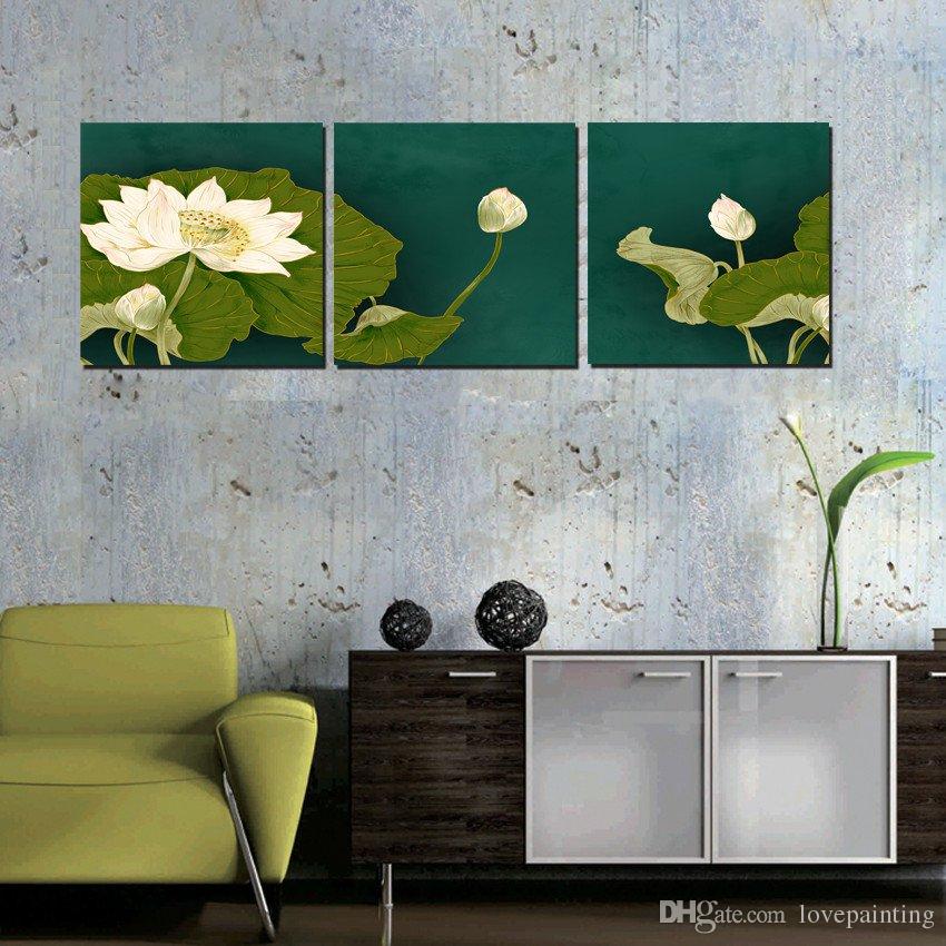850x850 2018 Modern Painting Art Paint On Canvas Prints Lotus Tree - Cartoon Flower Painting