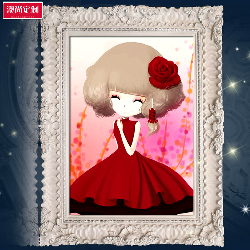 800x800 China Cartoon Girl, China Cartoon Girl Shopping Guide - Cartoon Flower Painting