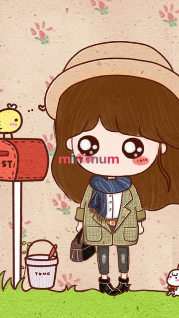 360x640 Online Shop Cute Cartoon Girl And Boy Diamond Cross Stich Painting - Cartoon Girl Painting
