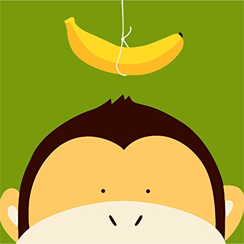 500x500 Diy Oil Painting Kit For Kids Paint By Number - Cartoon Monkey Painting