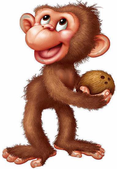 382x553 Monkey Clipart - Cartoon Monkey Painting