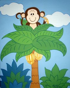 236x296 Monkey Painting Rousseau Monkey, Paintings - Cartoon Monkey Painting