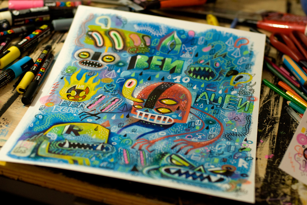 1076x720 Cartoon Network Sneak Peek Scribble08 By Mark Murphy - Cartoon Network Painting