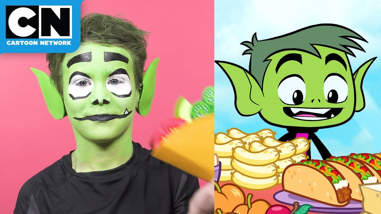 1280x720 Teen Titans Go! Beast Boy Face Painting Let's Create - Cartoon Network Painting