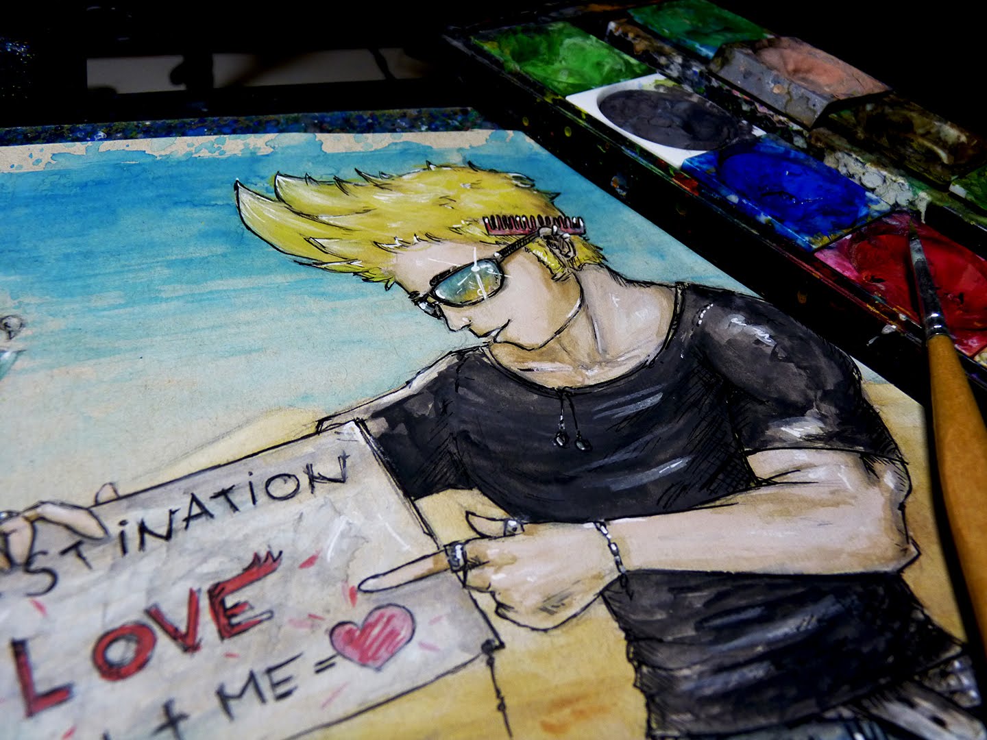 1440x1080 Watercolor Time Lapse Painting   Ink) - Cartoon Network Painting