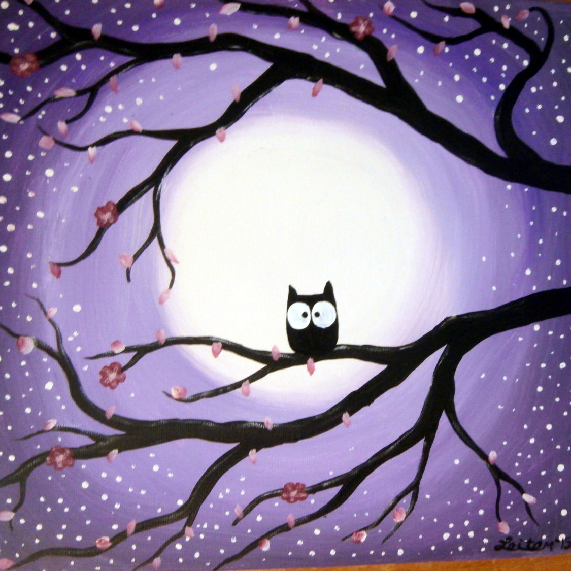 1125x1125 Owl Paintings For Sale - Cartoon Owl Painting