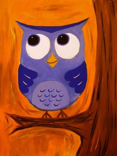 236x314 - Cartoon Owl Painting