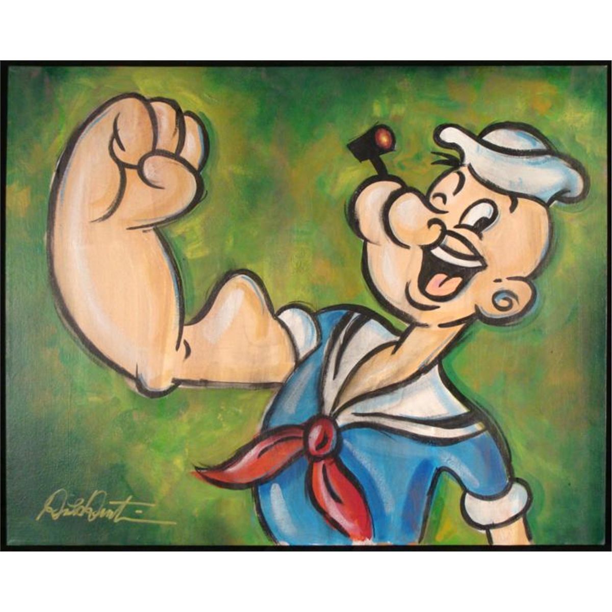 1200x1200 Dick Duerrstein Popeye Original Cartoon Painting - Cartoon Painting