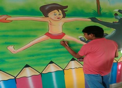 416x300 Front Bazzar Savera Art Service Jind - Cartoon Painting