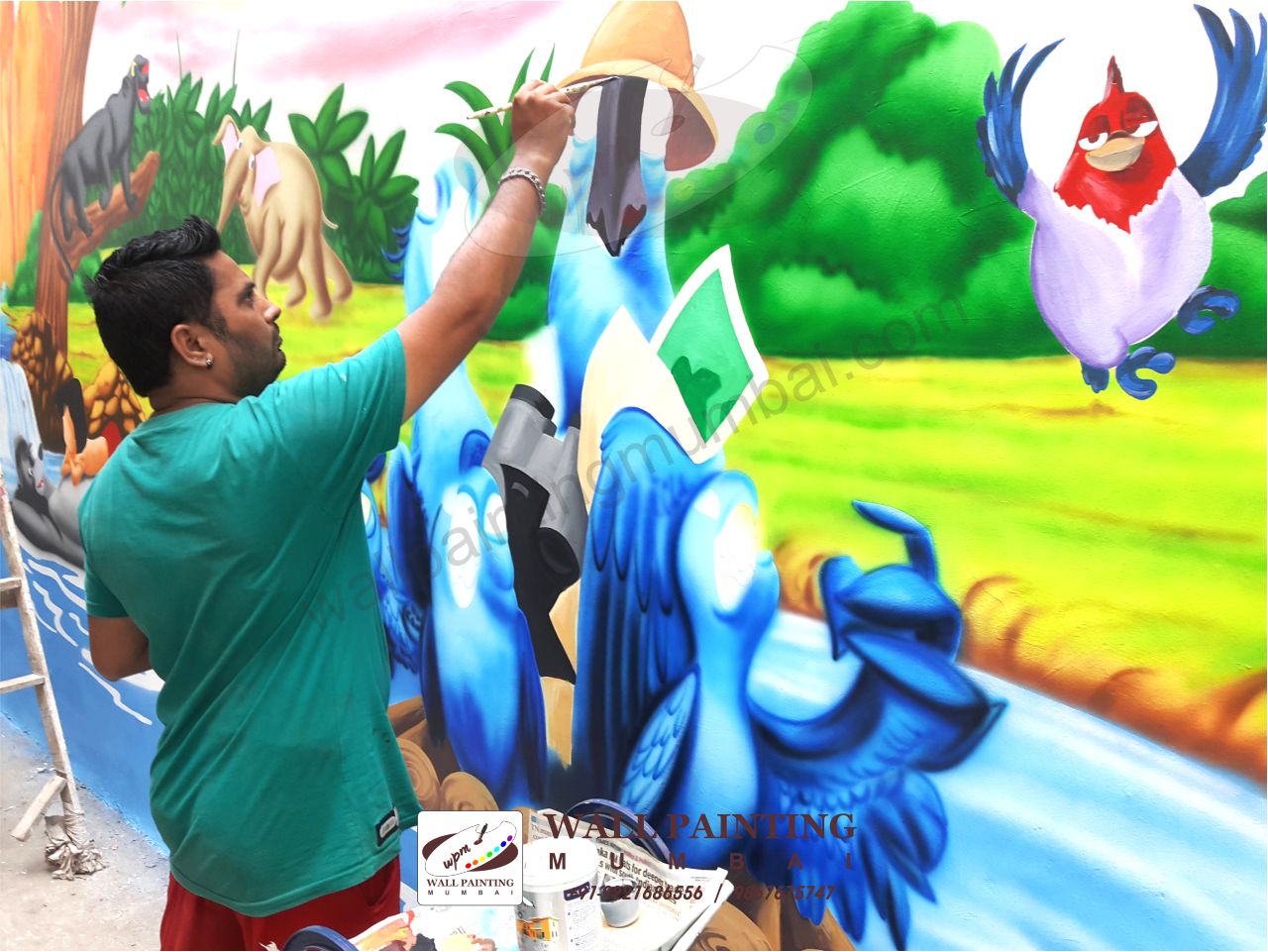 1280x961 Playschool Wall Painting Images - Cartoon Painting