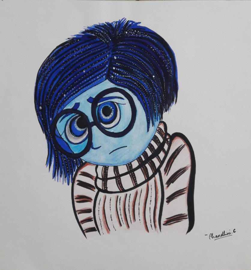 836x900 Cartoon Painting By Artist Chandhini Chandrasekar - Cartoon Painting