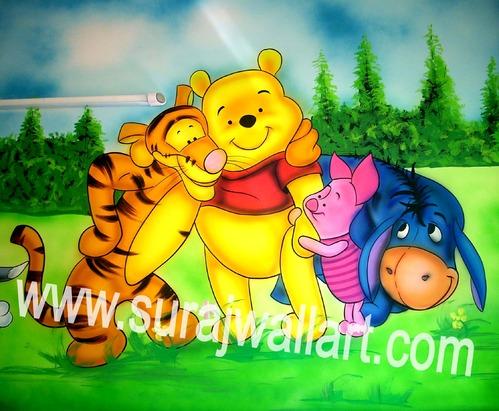 499x411 Play School Wall Painting Amp Kids Room Wall Painting Service - Cartoon Painting For Kids