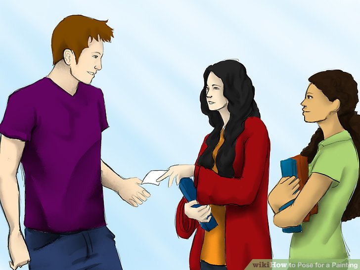 728x546 How To Pose For A Painting 6 Steps (With Pictures) - Cartoon People Painting