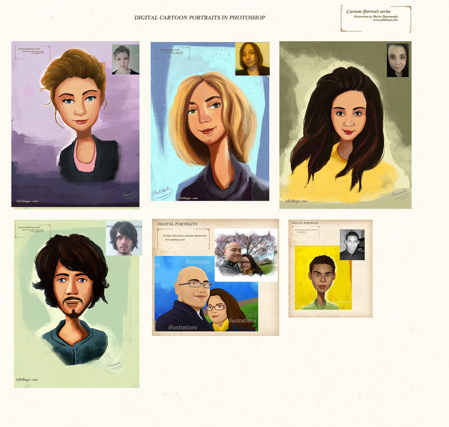 916x872 Painting Cartoon Portrait Commissions By Eydii - Cartoon People Painting