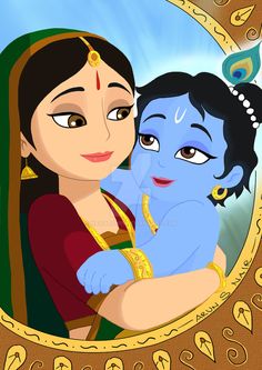 236x333 Krishna Radha Love Wallpaper Like Small Cartoon, Krishna, Radha - Cartoon Pictures Painting