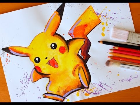 480x360 Painting Pikachu Pokemon Budget Art - Cartoon Pictures Painting