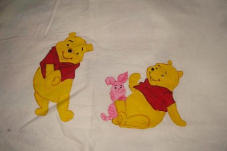 450x300 Paintings Fabric Painting Amp Stencil Work On Bedsheets, Pillow - Cartoon Pictures Painting