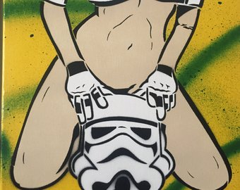 340x270 Star Wars Painting Etsy - Cartoon Pictures Painting