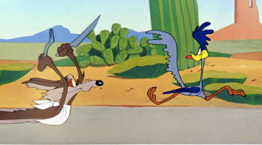 900x497 False Road Runner Tunnel Crash - Cartoon Pictures Painting