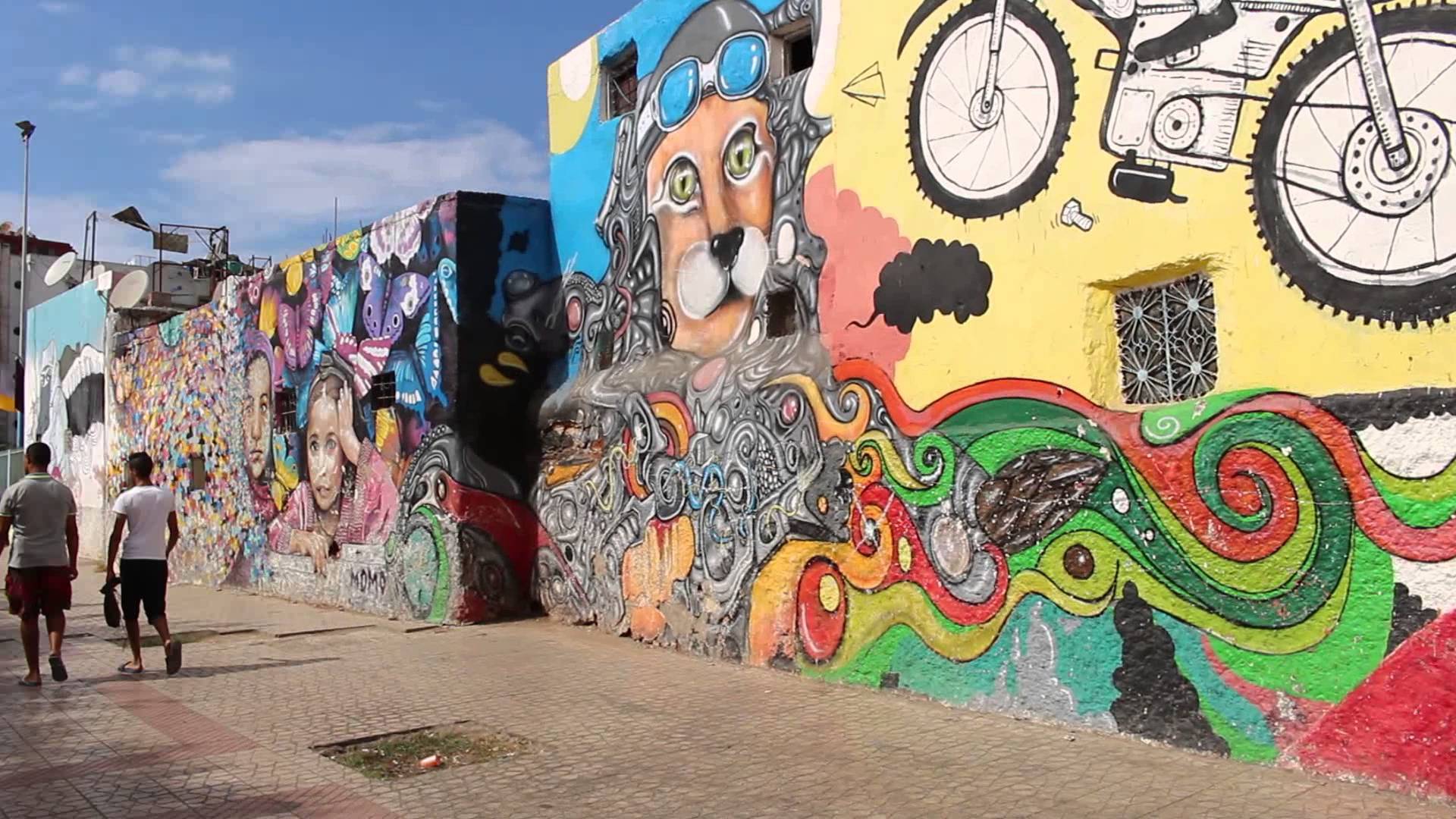 1920x1080 Street Art Casablanca - Casa Blanca Painting