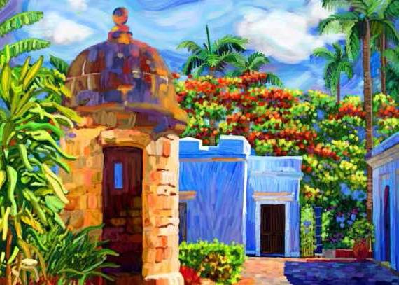 570x407 Artwork - Casa Blanca Painting