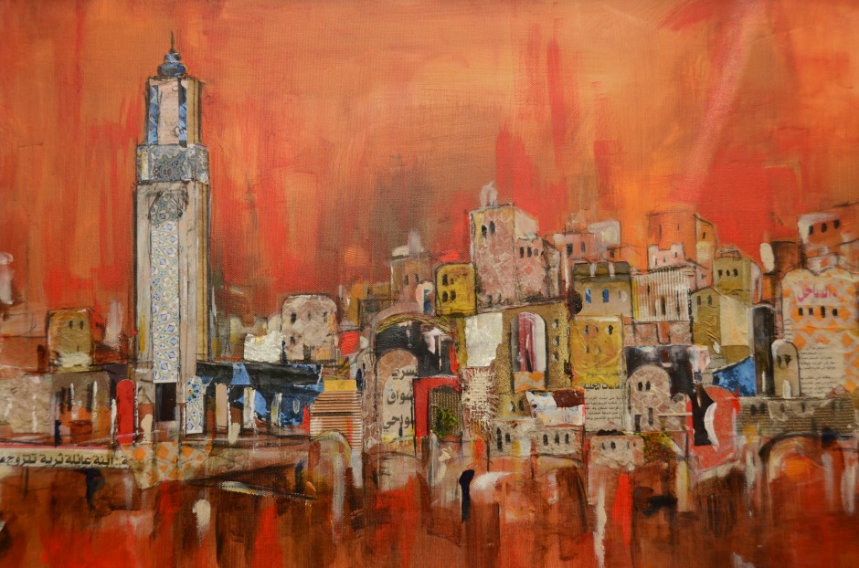 940x622 Bringing A Place To Life Textured Travel Pieces By Anna Allworthy - Casa Blanca Painting