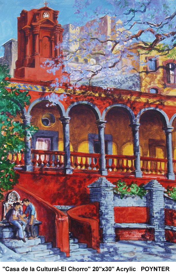 593x931 Mexico San Miguel 2016 Jan Poynter Fine Art And Amp Illustration - Casa Painting