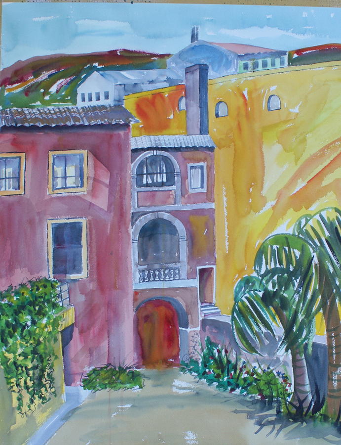 691x900 Mi Casa Su Casa Painting By Janet Brice Parker - Casa Painting