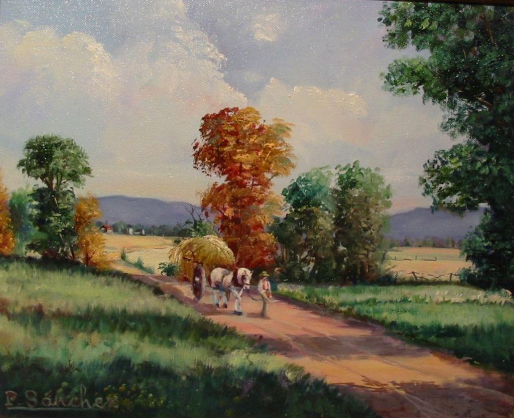 1024x832 Regresando A Casa Paco Sanchez Hernandez - Casa Painting