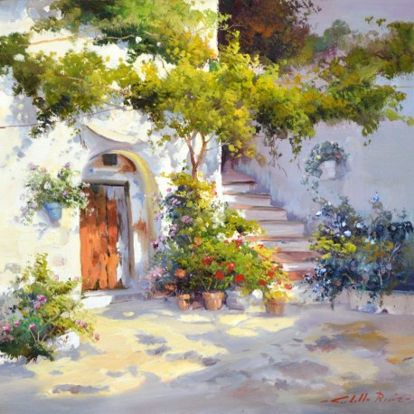 458x458 Unique Artwork Rincon De La Casa De Mis Abuelos From The Artist - Casa Painting