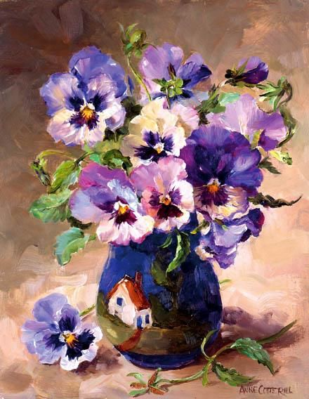 440x568 Mensagens E Frases De Casamento Pansies - Casamento Painting